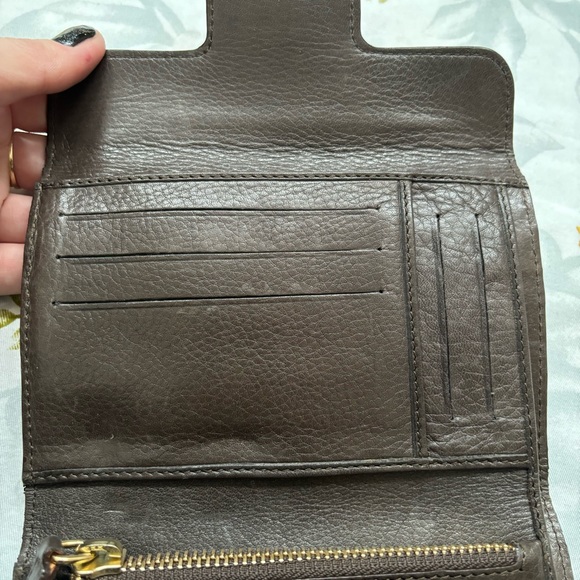 Anya Hindmarch Dark Brown Leather Wallet - Picture 13 of 13